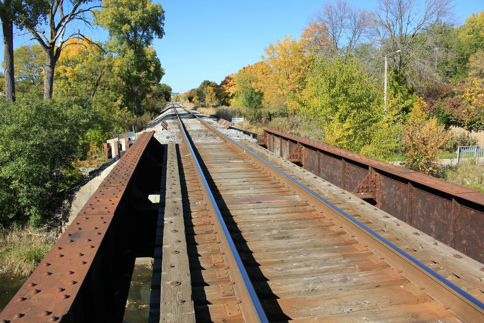 Looking north